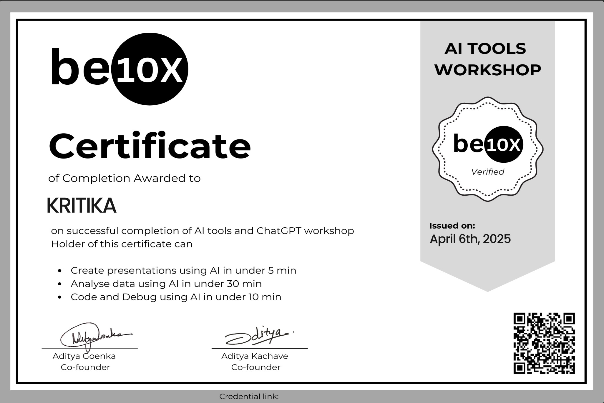 Certificate 4