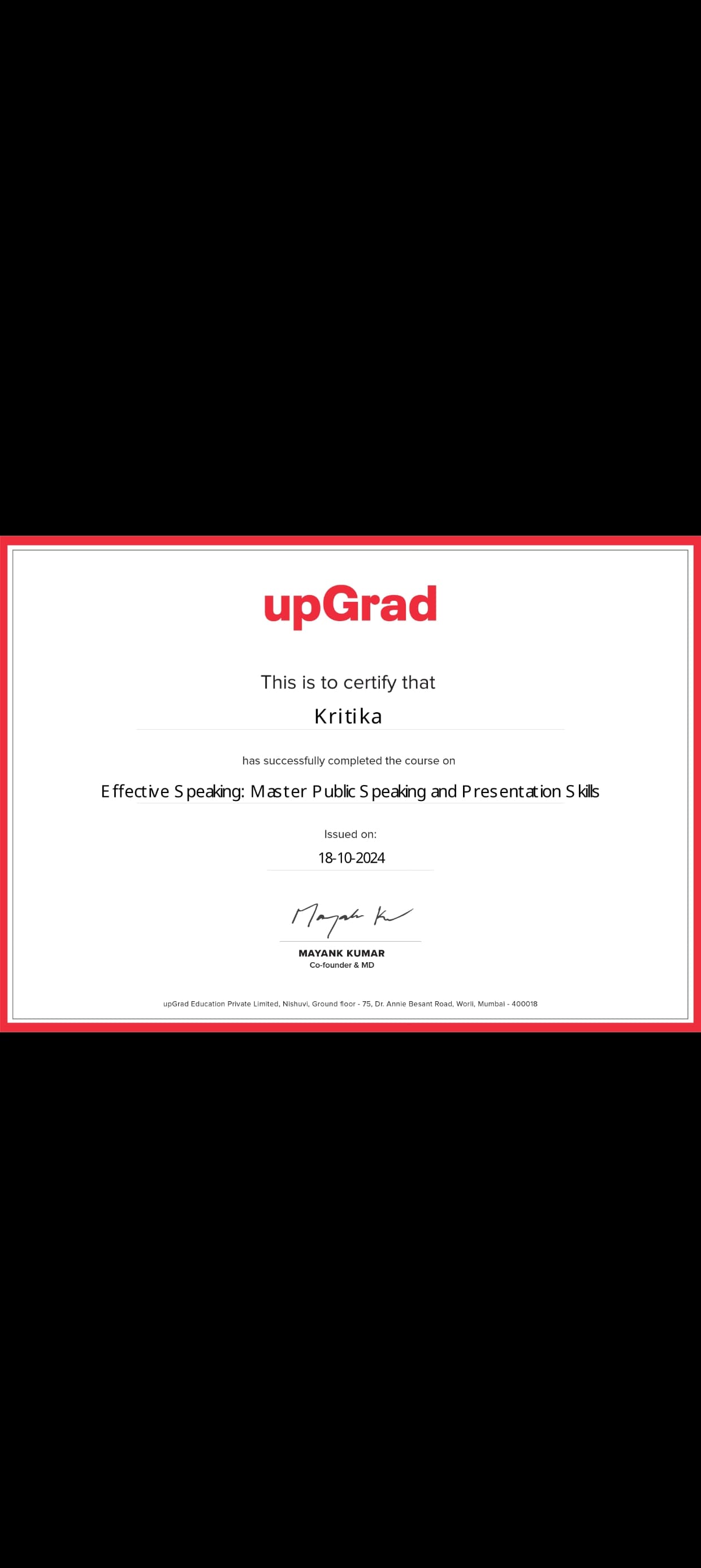 Certificate 3
